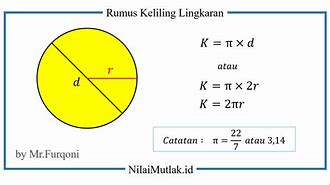 Cara Mencari Keliling Lingkaran Dengan Diameter